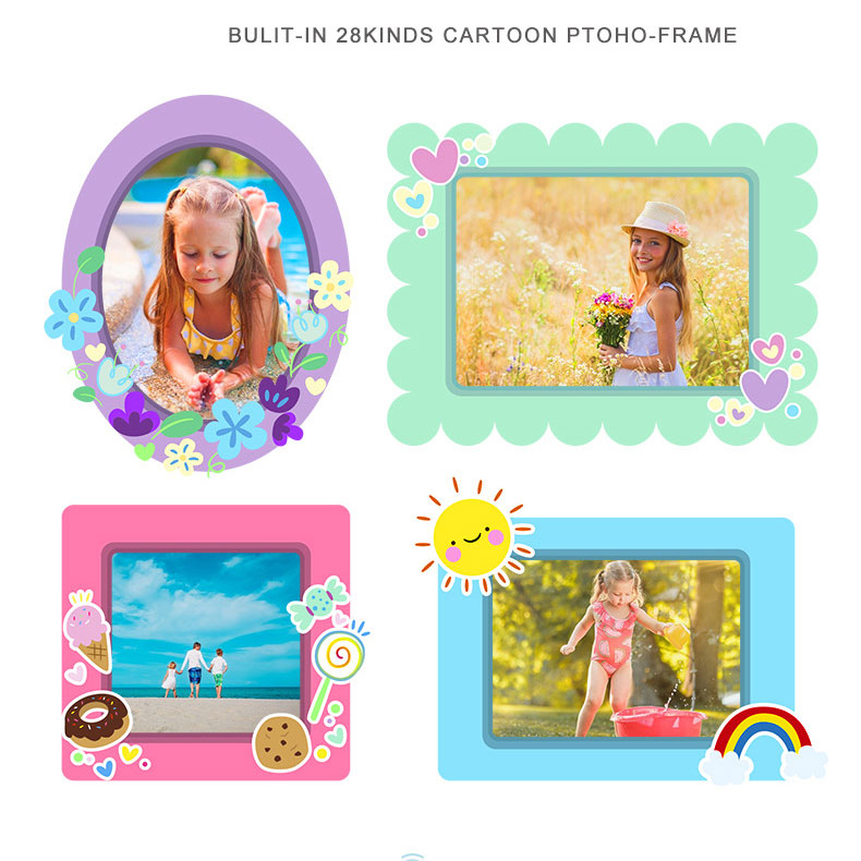 Playing Function Kids Digital Camera for Kids ABS Material Best Birthday Festival Gift