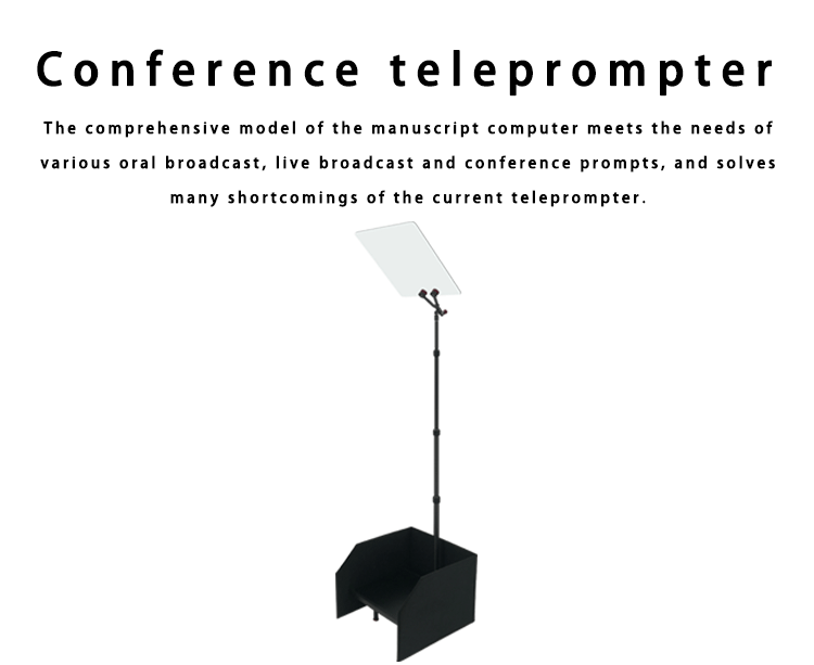 22 inch LED Backlight Teleprompter Screen for TV Video Conferences and Live Events