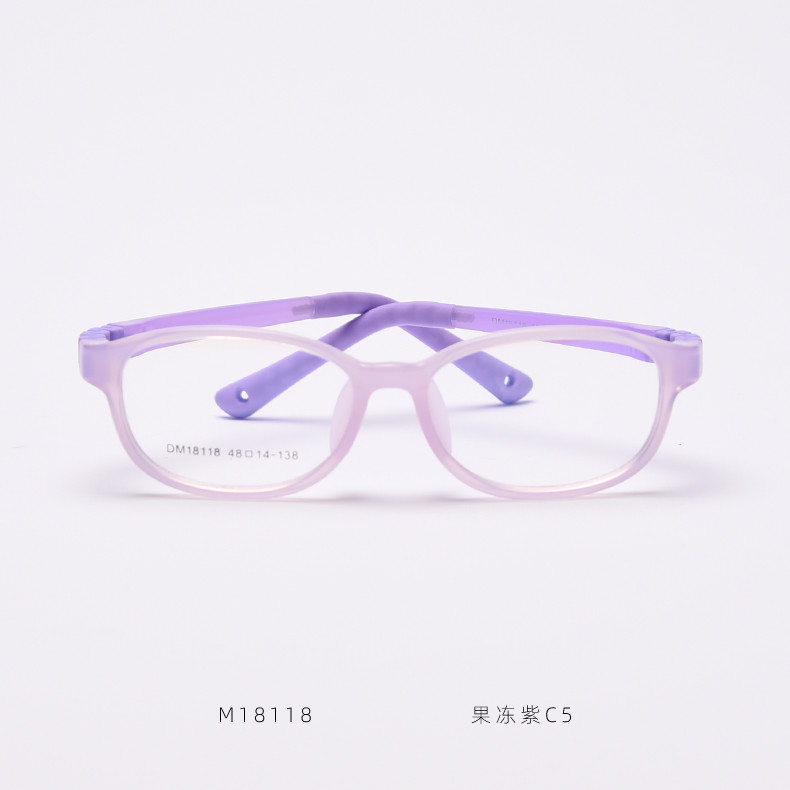 Children Frame Optical Glasses TR90 Flexible Bendable One Piece Eyeglasses