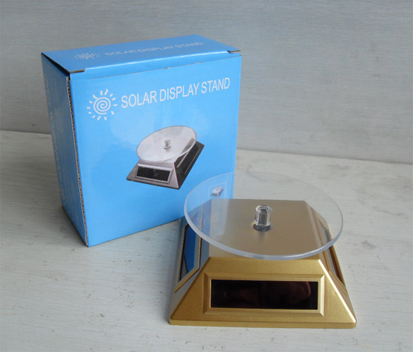 Solar display stand