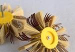 Shaft Mounted Sisal Emery Cloth Polishing Brush Wheel For Wood Primer Sanding