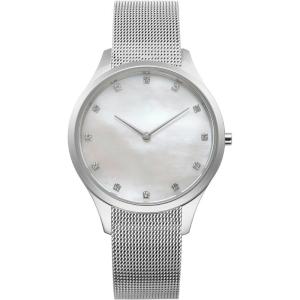 China Stainless Steel Womens Silver Diamond Watch Ladies Diamond Dress Watches wholesale