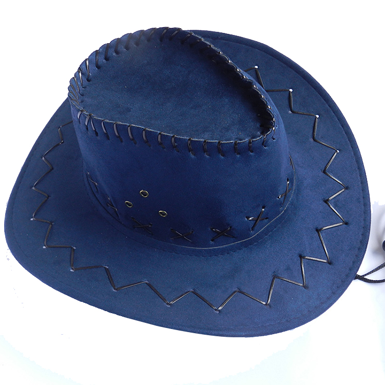 wholesale child and adult cheap cowboy hat suede promotional cowboy hat