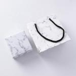 Pendant Earring Bracelet Rings Necklace Packaging Box Marble Patterned Paper