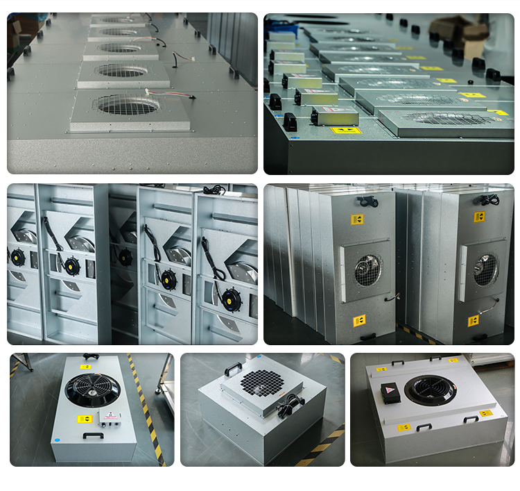 Enhanced overall system performance Enhanced airflow distribution fan filter unit ffu for Medical