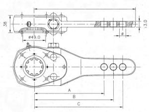China 0517452800 BPW Manual Slack Adjuster of air brake system wholesale