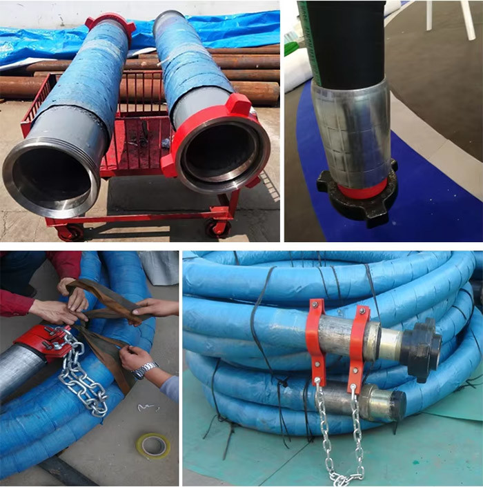 3 Inch Rotary Drilling Hose High Pressure Sea Ocean Hammer Union Flexible