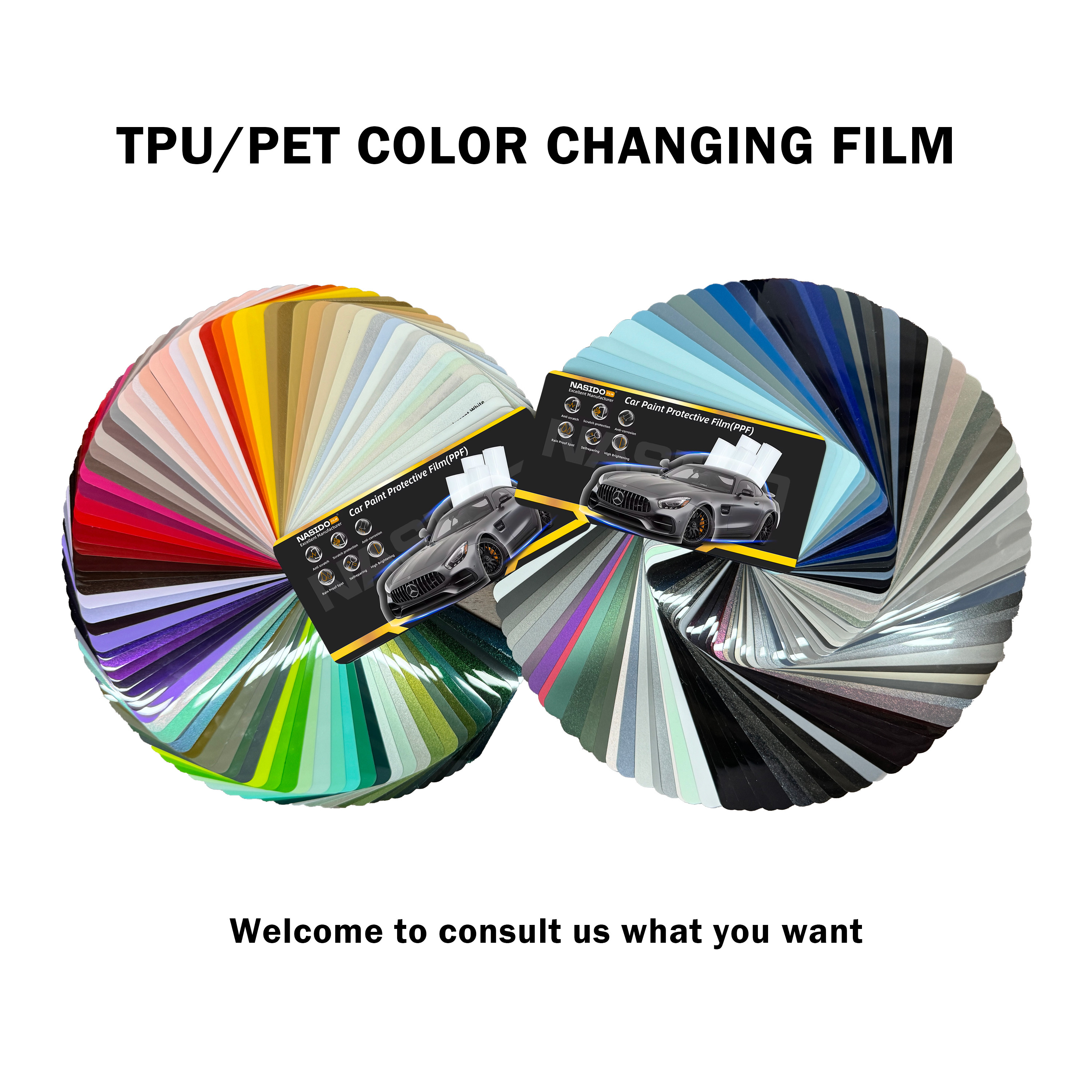 TPU Color Wrap Film Easy Cleaning Matte Chinese Red Car Wrap Customize Dry Apply