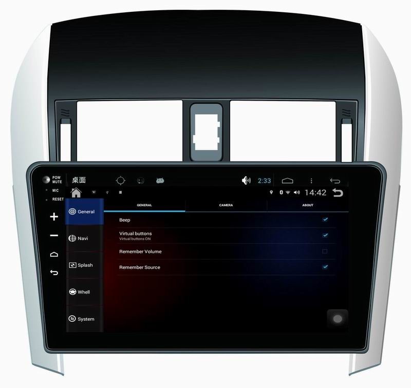 Ouchuangbo auto dvd multi media android 4.4 for Toyota Corolla 2007-2011 with gps bluetooth steering wheel control