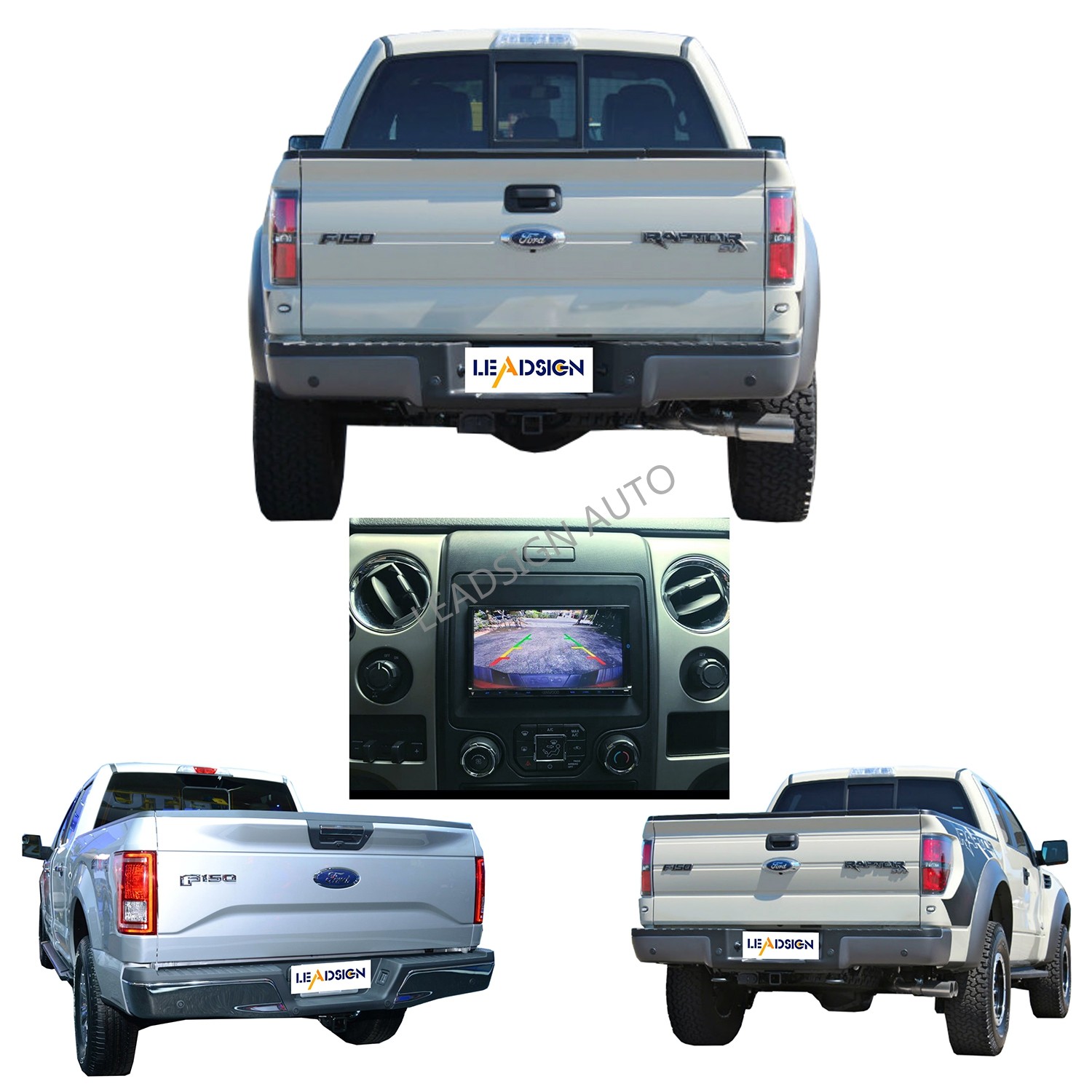 Smart View HD Rear View Mirror Backup Camera Kit For Dodge Ram Answer Calls