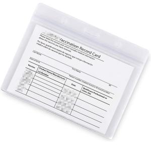 China Clear Horizontal PVC Sublimation CDC Trading Card Sleeve For Travel wholesale
