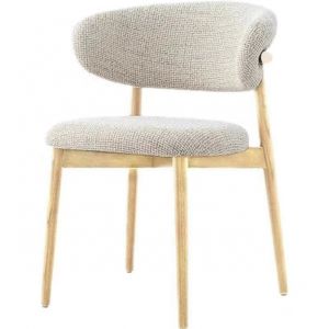 Modern Velvet Dining Chair with Metal Legs