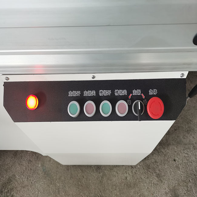 220V Horizontal Sliding Table Saw With Scoring Blade For Woodworking
