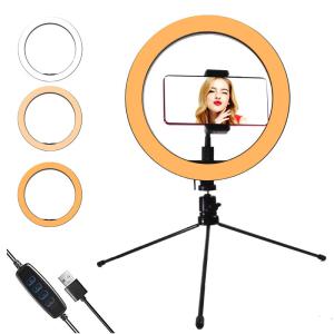 China 6.3 Inch Selfie Led Circle Light Stand Dimmable For Youtuber Video wholesale