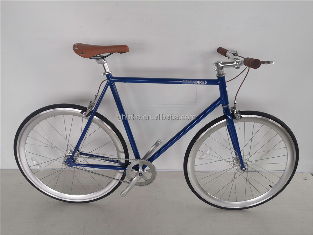 Ride in Style Men's Vintage Single Speed Bicycle with Steel Fork and Kenda 700C Tires