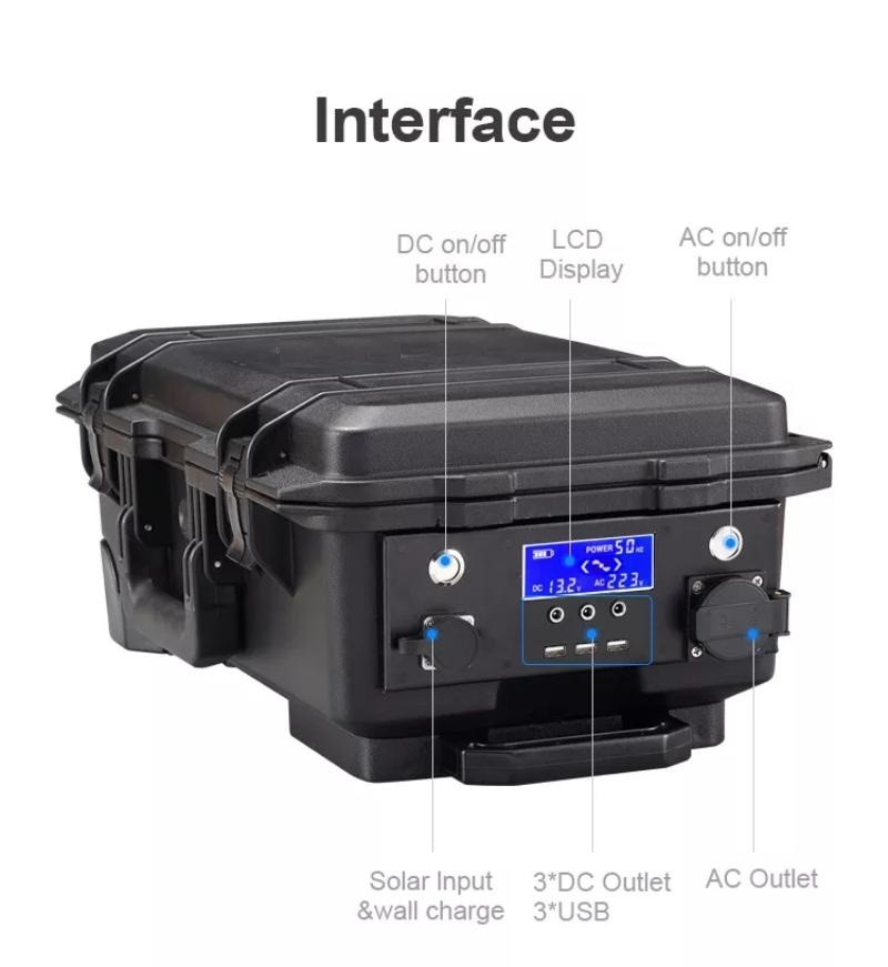 Waterproof Rechargeable Portable Power Generator 5000W 5000Wh