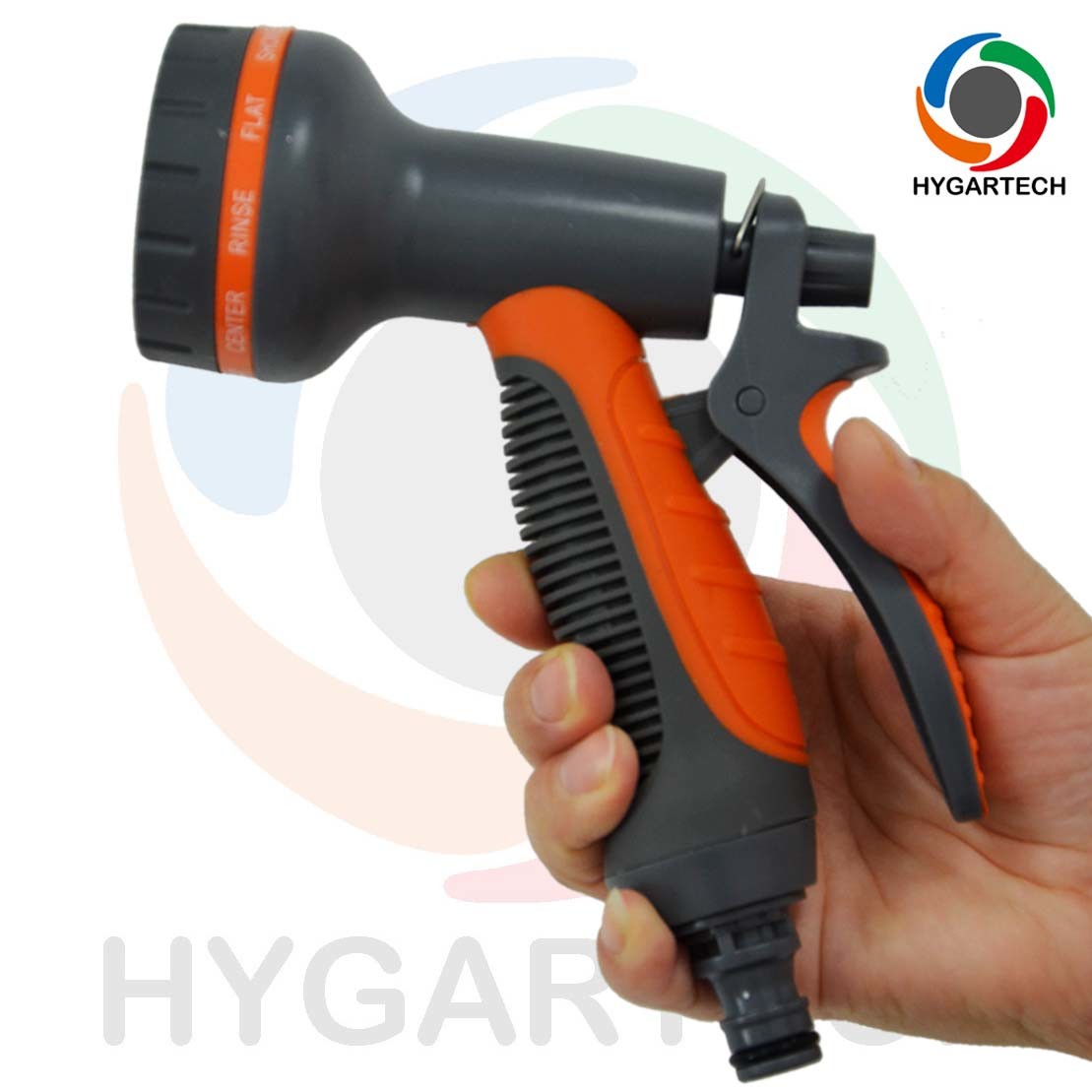 Garden 8 Function Spray Nozzle with Click Quick Connect Coupling and Hose Connector ,Gardening and Horticulture