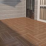 Outdoor Non Slip Wood Grain Porcelain Rustic Tiles For Patio Garden Yard Terrace