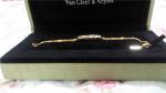 18K Yellow Gold Bracelet with Moveable 3 Diamonds Fine Jewelry