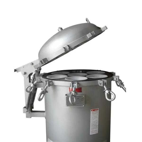 Water 304 Stainless Single Bag Filter Housing With 12 Bar Working Pressure