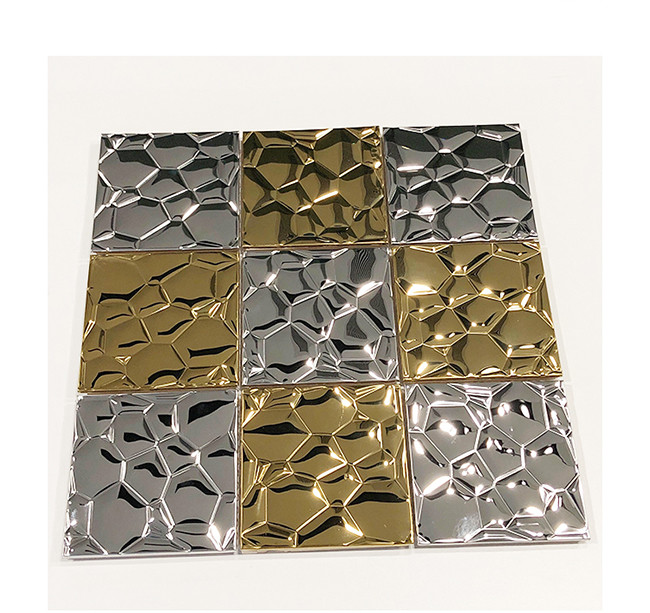 8K Mirror Stamped Stainless Steel Sheet 0.5mm Water Ripple Stainless Steel Ceiling Plate