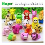 OEM ODM TPR PVC Erasers Kids Stationery supplies 3D Animal, Food, Plant,