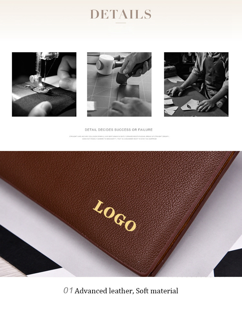 Custom Logo Leather Wallet for Men Designer Luxury Slim Clamshell Carteras Billeteras