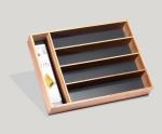 bamboo tableware storage box kitchen cutlery tray drawer organizer
