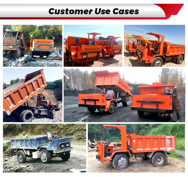 Wheeled Underground Dump Truck 3 Ton 63HP 4x4 Dumper Truck For Tight Spaces