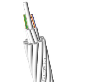 China Opgw Stranded Fiber Optic Cable , Aluminum Clad Steel 96 Core 300m Fiber Optic Cable wholesale