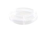Bacterial Culture Plastic Petri Dish 3 Compartment With Lid Culture Dishes