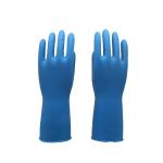 Kitchen Long Natural Rubber Latex Gloves , Flock Lined Latex Gloves