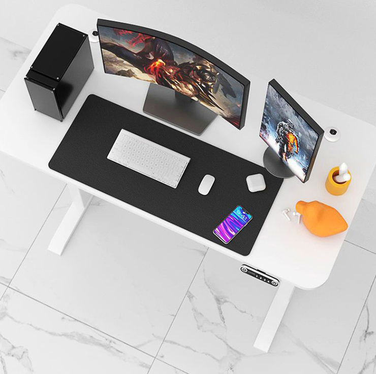 Height Adjustable Dual Motor Smart Electric Desk for Gaming and Work in Modern Design