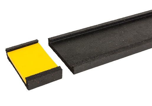 45mm / 66mm Rubber Rail Black Rubber Pad In Railway