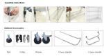 Electroplate Surface SS201 SS304 Antistatic ESD Storage Shelves