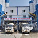 Aggregate Central RMC Commercial Concrete Batching Plant Twin Shaft