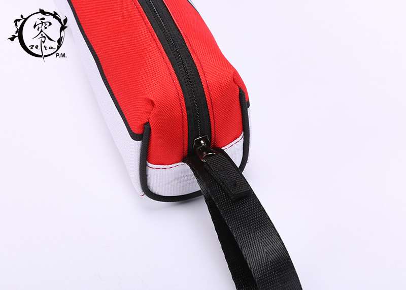Cartoon Pokemon Balls Canvas Pencil Case Pouch Portable Waterproof Pencil Wrap Case
