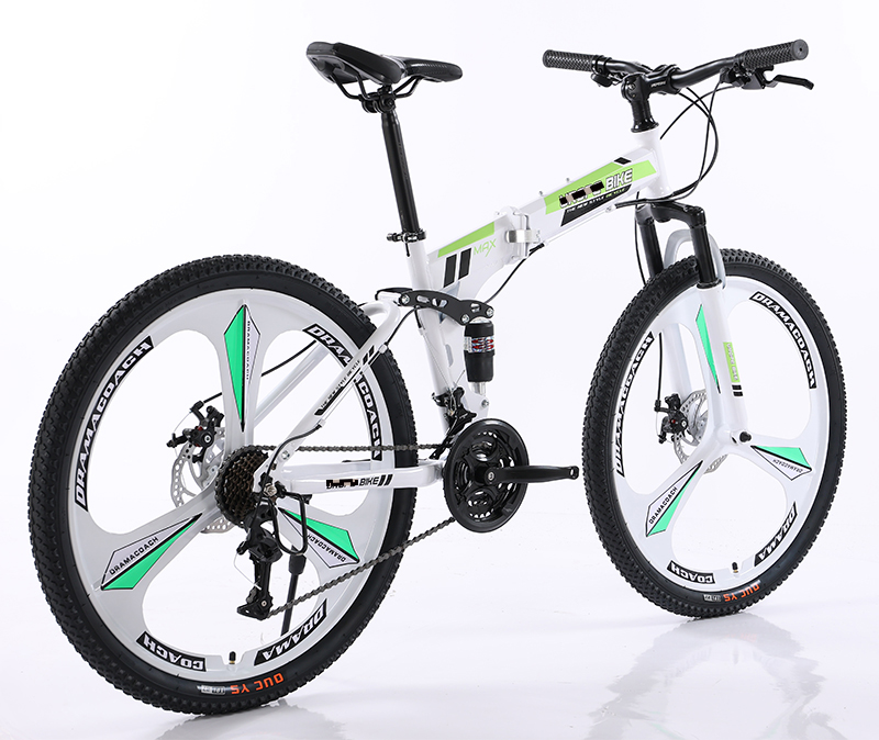 Custom Steel Fork Material Mountain Bikes with Full Suspension and Foldable Design L-TWOO A2 FD 3 Speed Front Derailleur