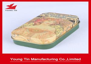 China Chocolate Packaging Green Candy Gift Tins , YT1239 Chocolate Gift Boxes With CMYK Printed Lids wholesale