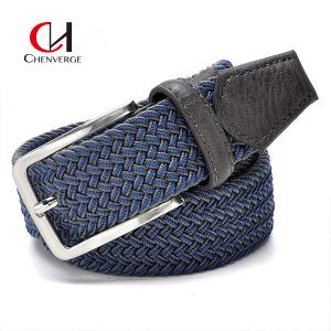 China ODM Woven Elastic Belt Needle Buckle canvas Braided Belt wholesale