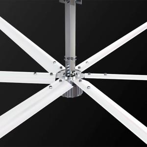 China 20feet Brushless DC Motor Industrial Ceiling Fans Gearless PMSM Big Air Ventilation 6m wholesale
