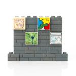 House accessories bricks toys city newspaper map bible print wall scene