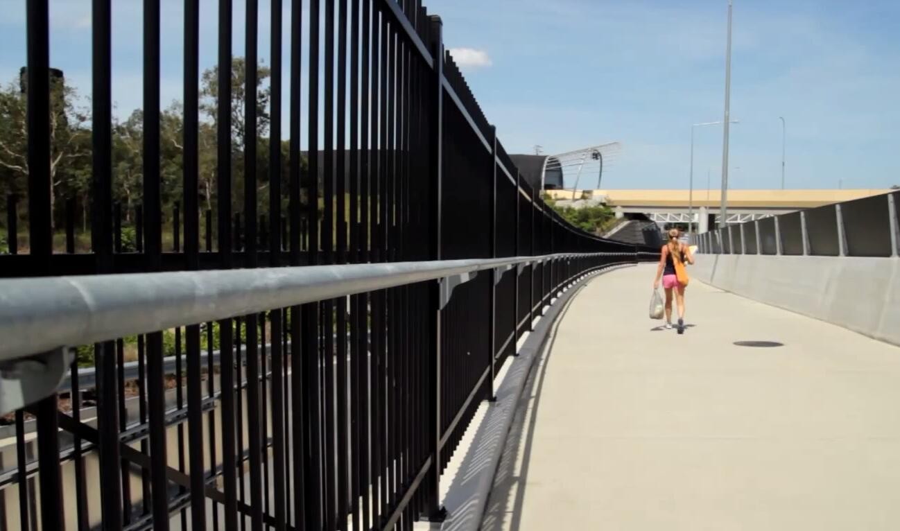 Security Fence,Crimp top fence, Black Fence Panels -2100mm x 2400mm