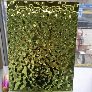 China Water Rhythm Stainless Steel Finish Water Ripple Metal Sheet To uae wholesale