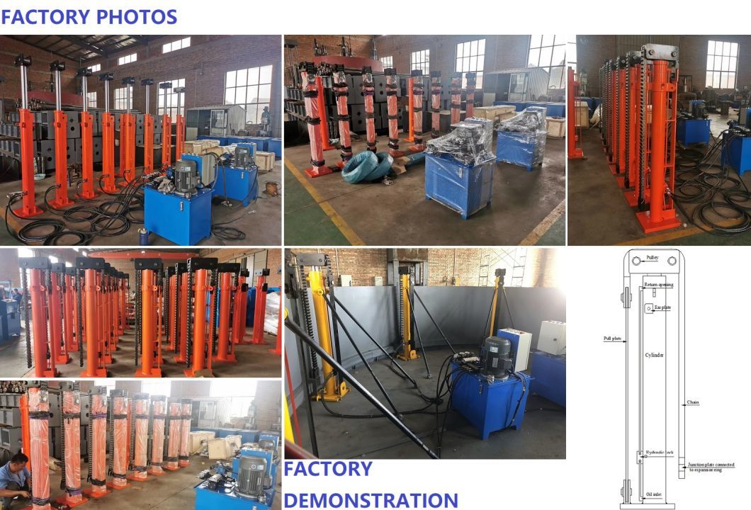 Simple and Cheap Chain Type Hydraulic Tank Jacks for The Vietnam Tank Construction