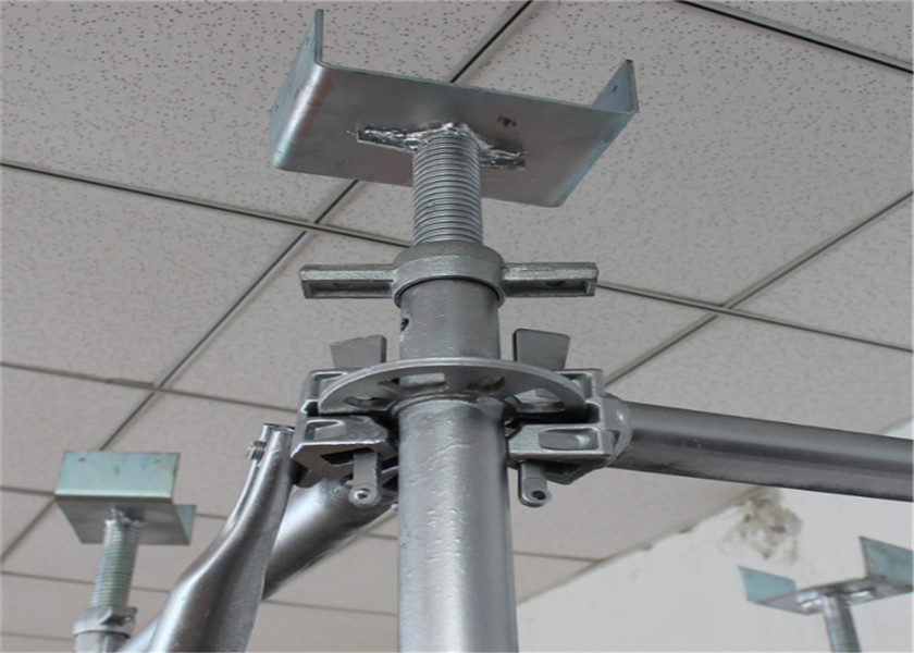 Painted Layher Speedy Scaffold Ringlock Scaffolding Accessories Simple Operation
