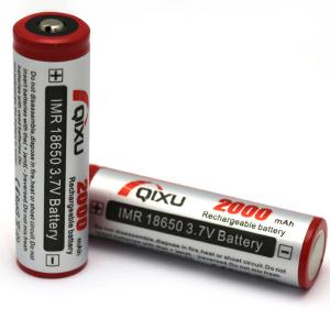 China NEWEST QIXU IMR 18650 2000mAh 3.7V High Drain LiMn Battery(button Top) wholesale