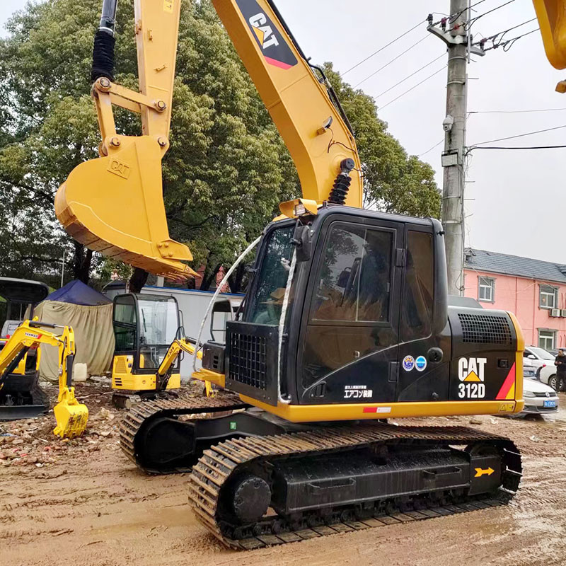 Used Caterpillar 312D Excavator Small Size Digger 0.53m³ Bucket Capacity 72kw Rated Power
