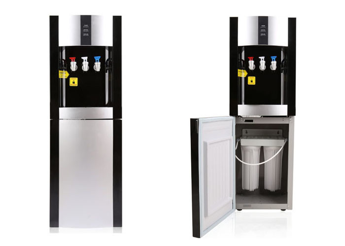 Free Standing Pipeline Water Cooler Dispenser , 3 Tap Water Dispenser ABS Plastics Housing