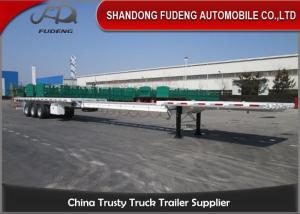 China 25 Meters 3 Axle Extention Flatbed Semi Trailer For Long Goods wholesale